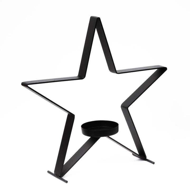 Metallkerzenhalter in Sternform, 51 cm