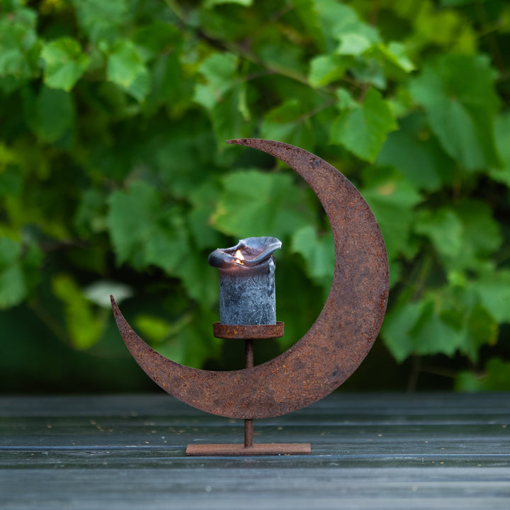 Black Metal Lantern – Candle Lantern for Indoor & Outdoor Use