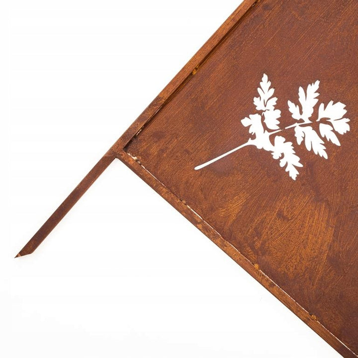 Sichtschutz Gartenpaneel Metall – Motiv Durchbrochenes Muster, 160 × 50 cm