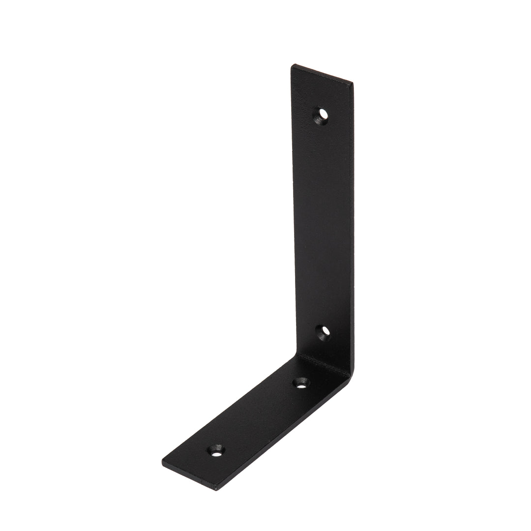 Regalhalterung Schwarz – Metall Regalträger für Wandregale, 19 × 13 cm