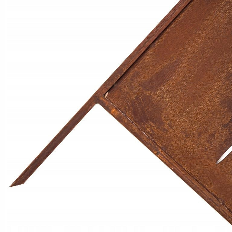 Sichtschutz Gartenpaneel Metall – Motiv Strauch, 160 × 50 cm