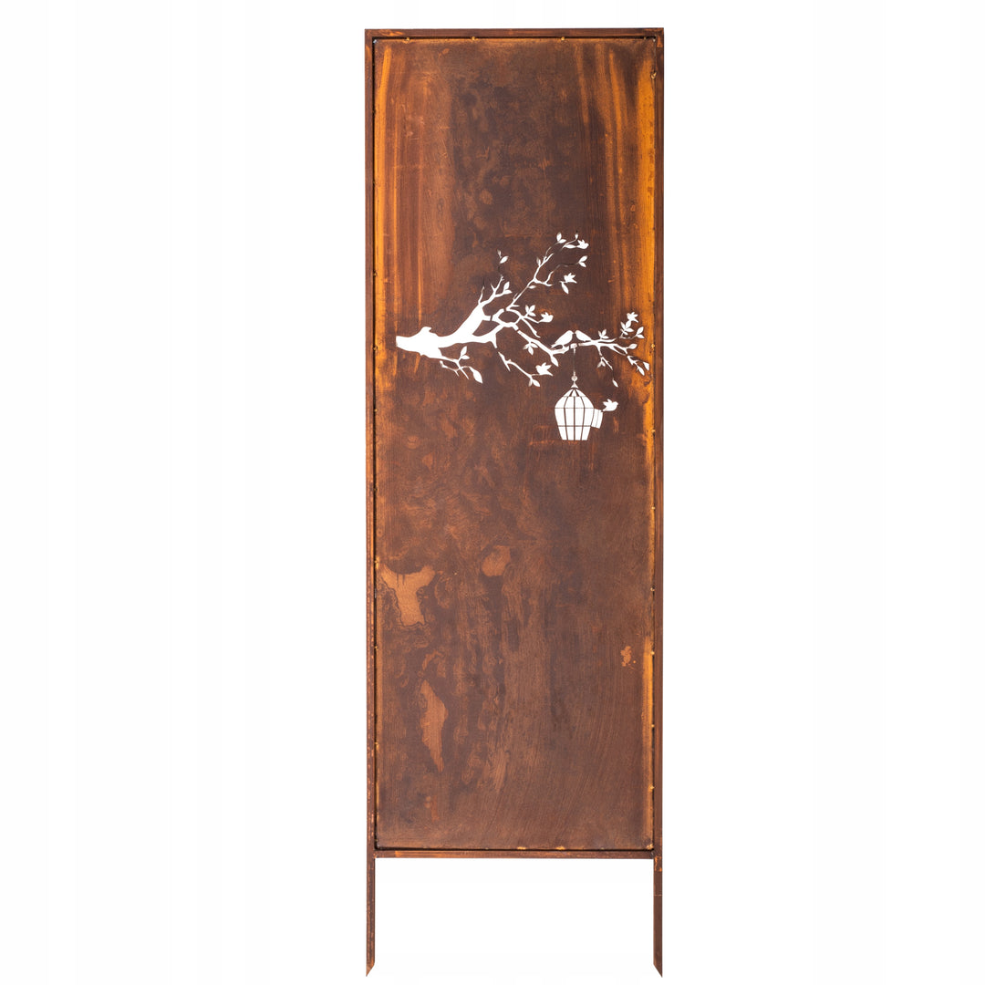 Sichtschutz Gartenpaneel Metall – Motiv Durchbrochenes Muster, 160 × 50 cm