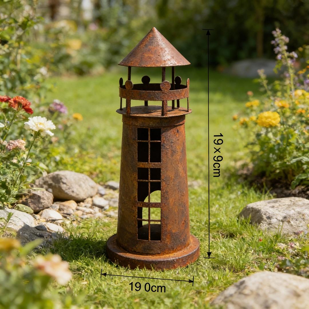 Leuchtturm Gartendekoration 50 cm, 50 cm