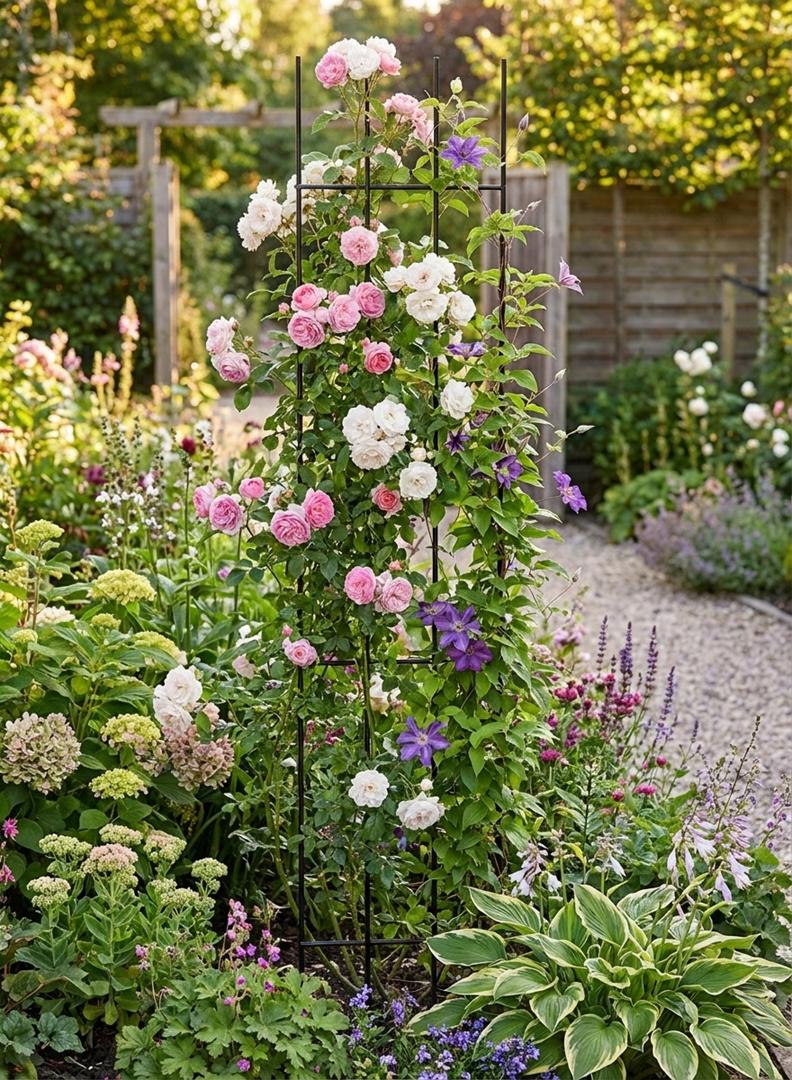 Staudenhalter aus Metall – Blumenhalter und Pflanzenstütze, 150 cm