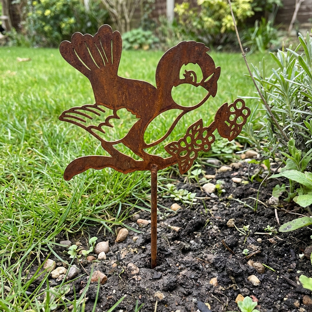 Gartenstecker Vogel Frühlings, 20 cm