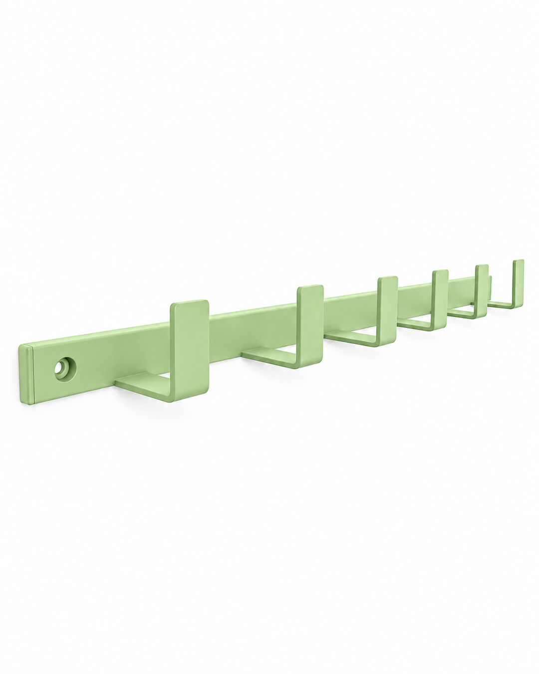 Wandgarderobe aus Metall mit 6 Haken | Verschiedene Farben | Im Loft-Stil | 69 × 5 cm