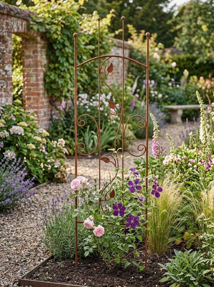 Staudenhalter 150 cm - Blumenhalter - Rankengewächs | Pflanzenstütze - Blumenstütze - Staudenstütze - Rankhilfe Strauchhalter - Rosenstütze