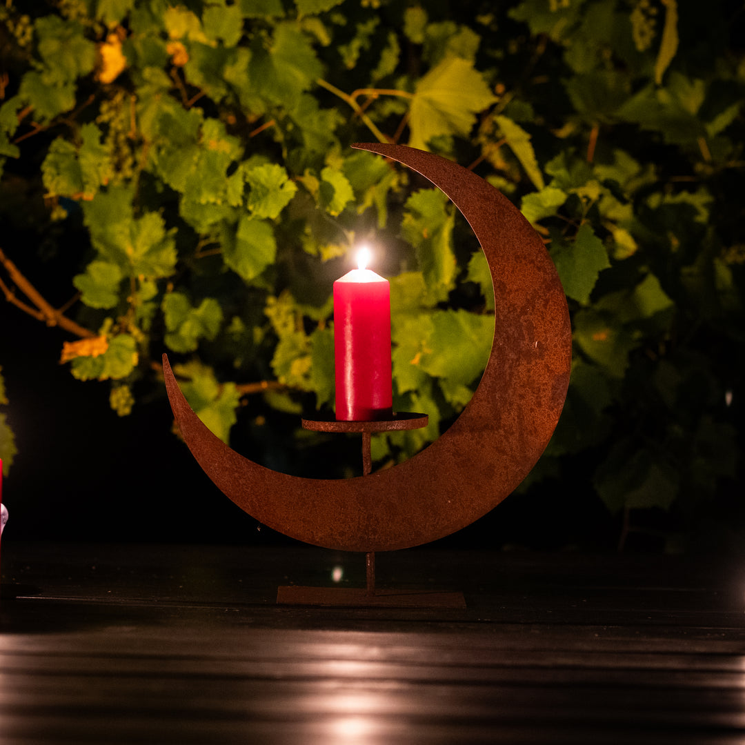 Black Metal Lantern – Candle Lantern for Indoor & Outdoor Use