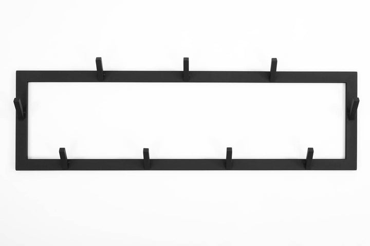 Wandhakenleiste aus Metall Schwarz – Moderner Wandhaken für Flur und Garderobe