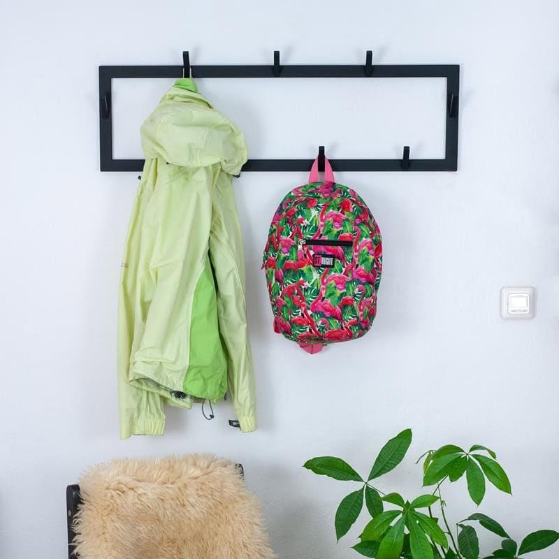 Wandhakenleiste aus Metall Schwarz – Moderner Wandhaken für Flur und Garderobe