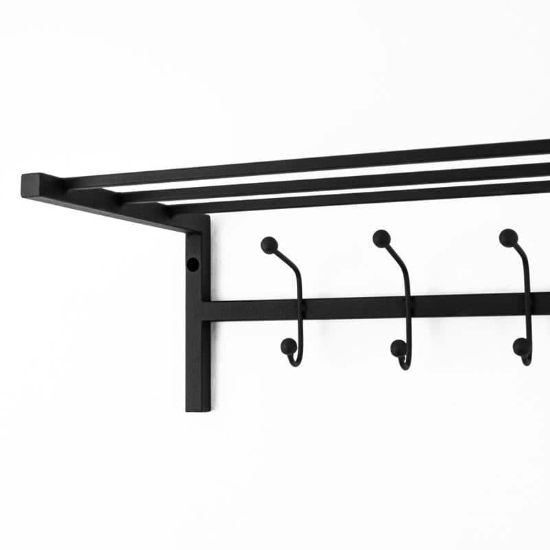 Wandgarderobe aus Metall mit Ablage – Funktionale Garderobe im modernen Design