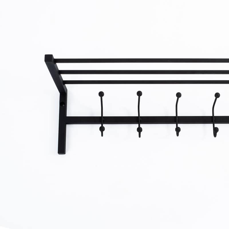 Wandgarderobe aus Metall mit Ablage – Funktionale Garderobe im modernen Design