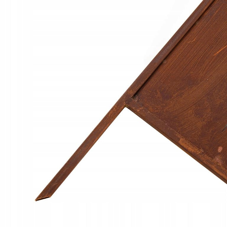 Sichtschutz Gartenpaneel Metall – Motiv Durchbrochenes Muster, 160 × 50 cm