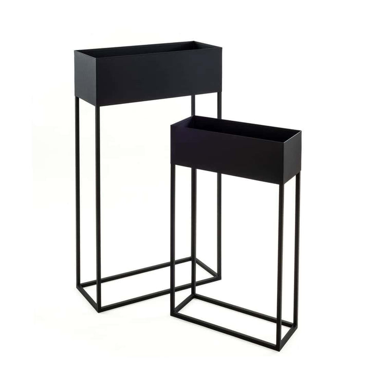 Pflanzenständer LOFT aus Metall – Schwarz, für Innen & Terrasse
