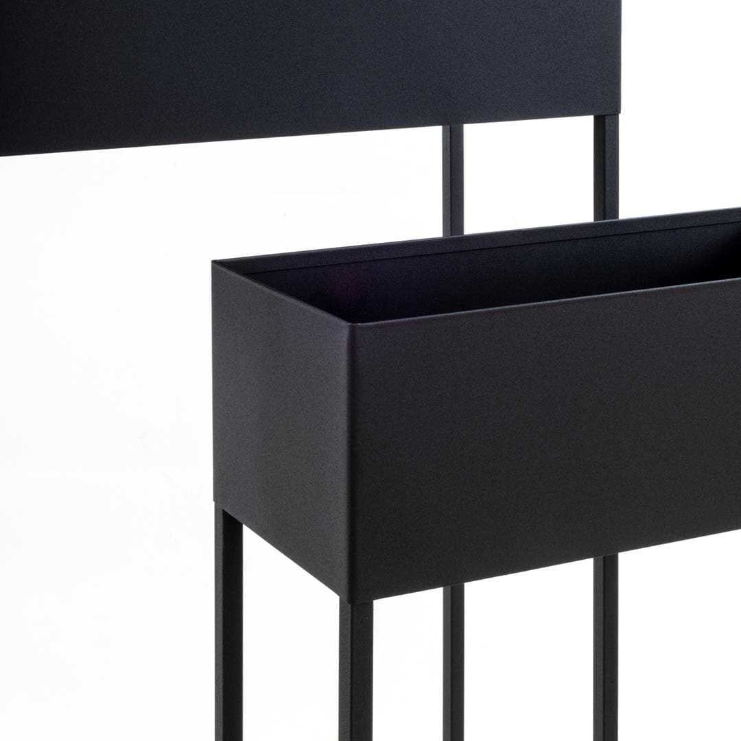 Pflanzenständer LOFT aus Metall – Schwarz, für Innen & Terrasse