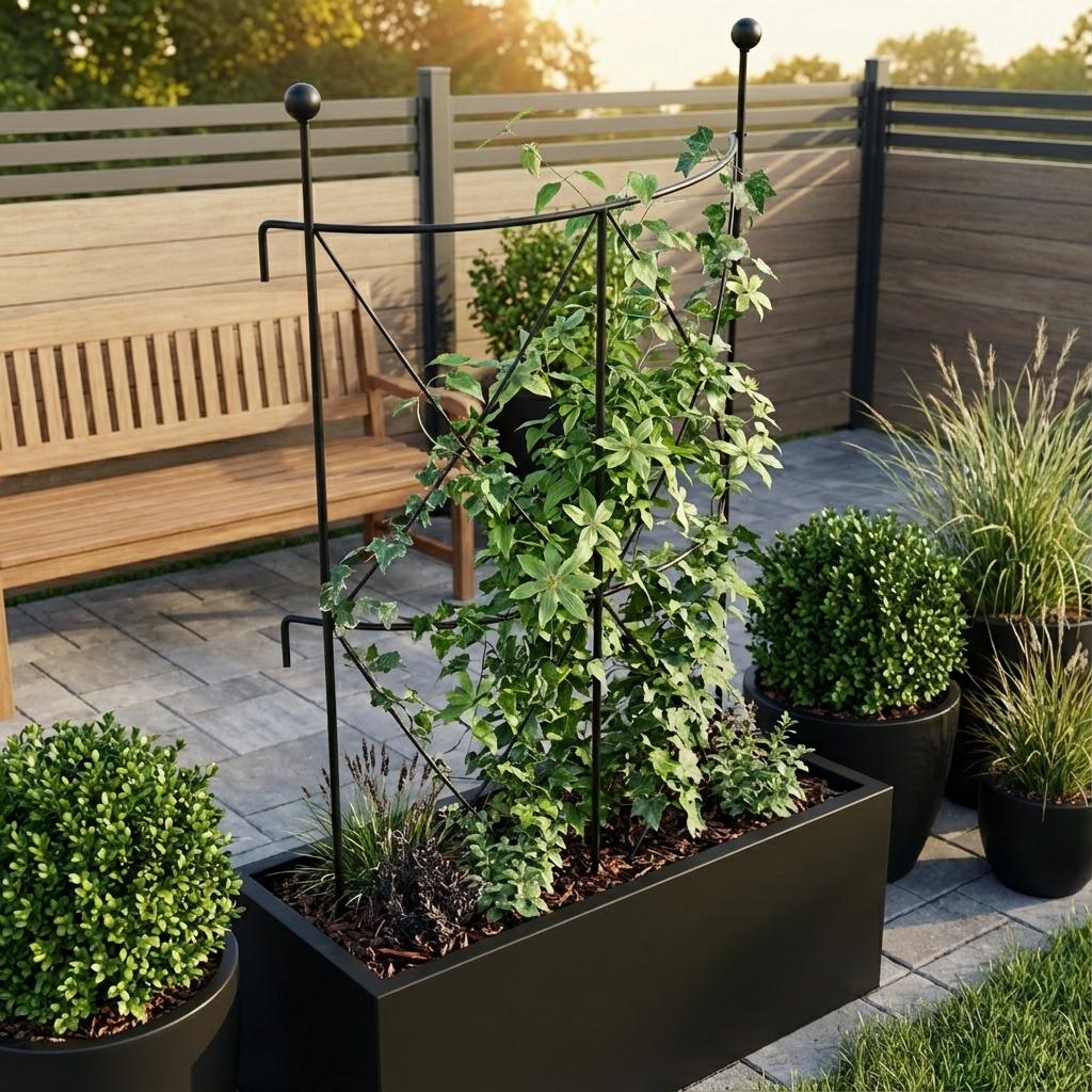 Staudenhalter aus Metall – Blumenhalter und Pflanzenstütze, 90 cm