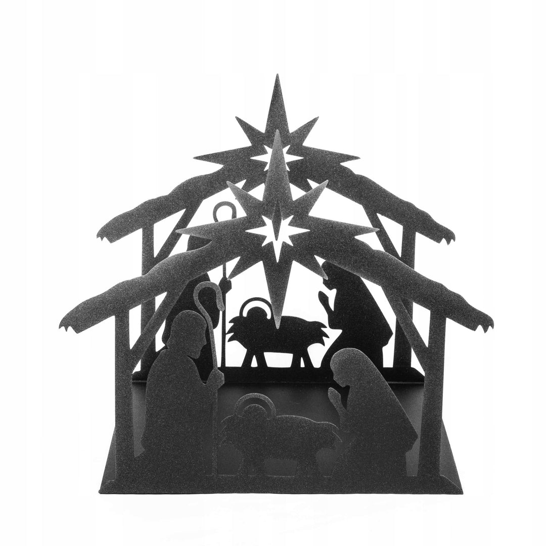 Weihnachtskrippe aus Metall – stilvolle Weihnachtsdekoration