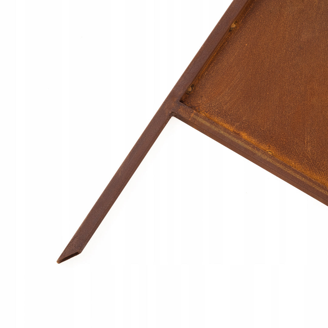 Sichtschutz Gartenpaneel Metall – Motiv Hirsche, 160 × 50 cm