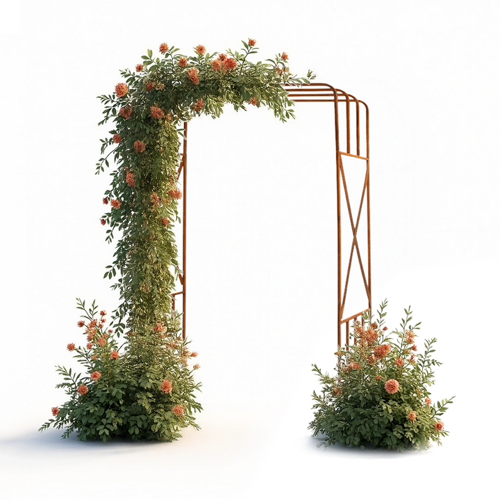 Rosenbogen Pergola aus Metall – Rankhilfe für Garten, 220 cm