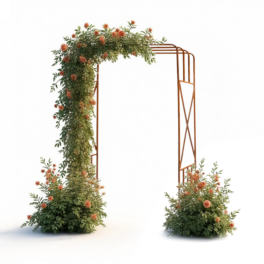 Rosenbogen Pergola aus Metall – Rankhilfe für Garten, 220 cm