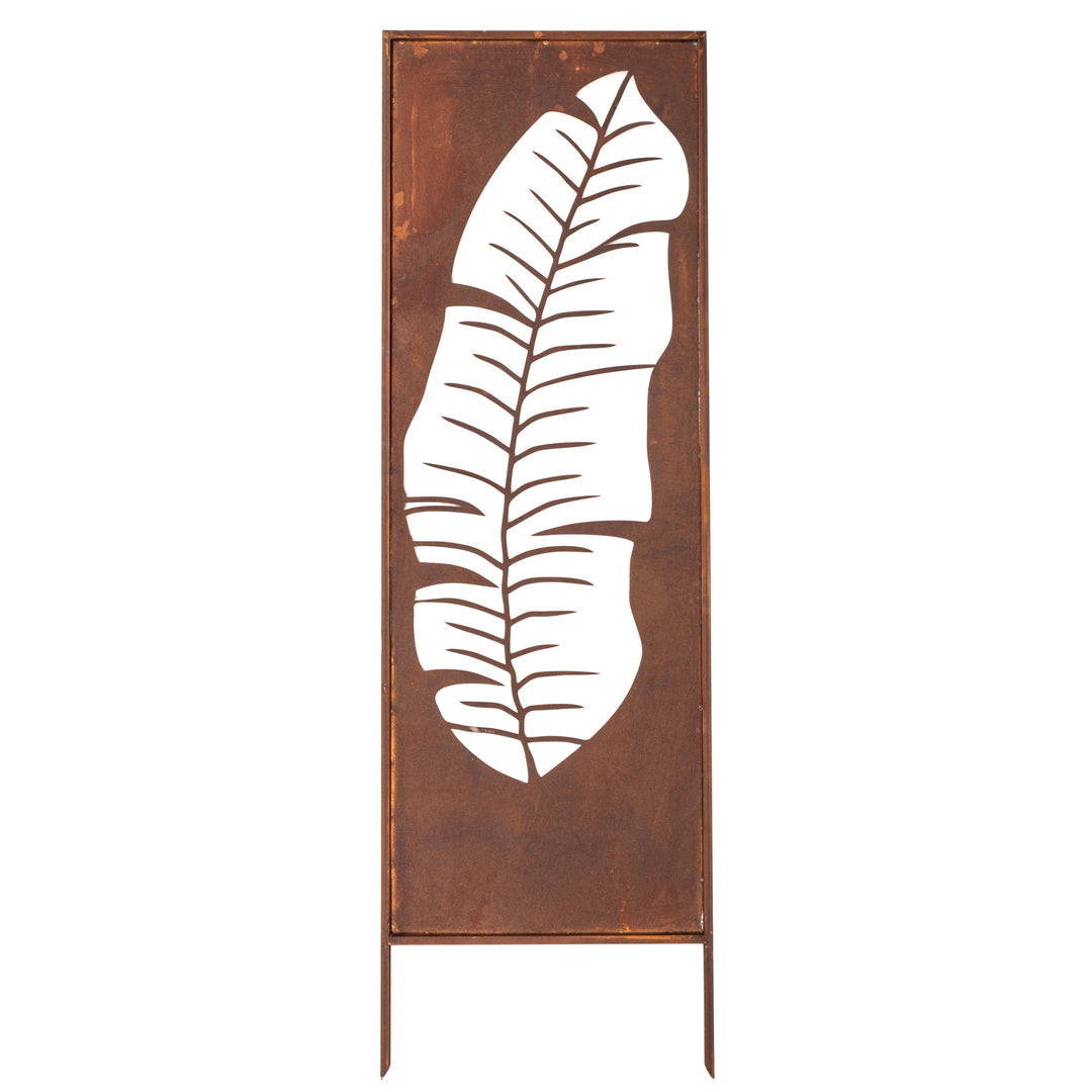 Sichtschutz Gartenpaneel Metall – Motiv Durchbrochenes Muster, 160 × 50 cm