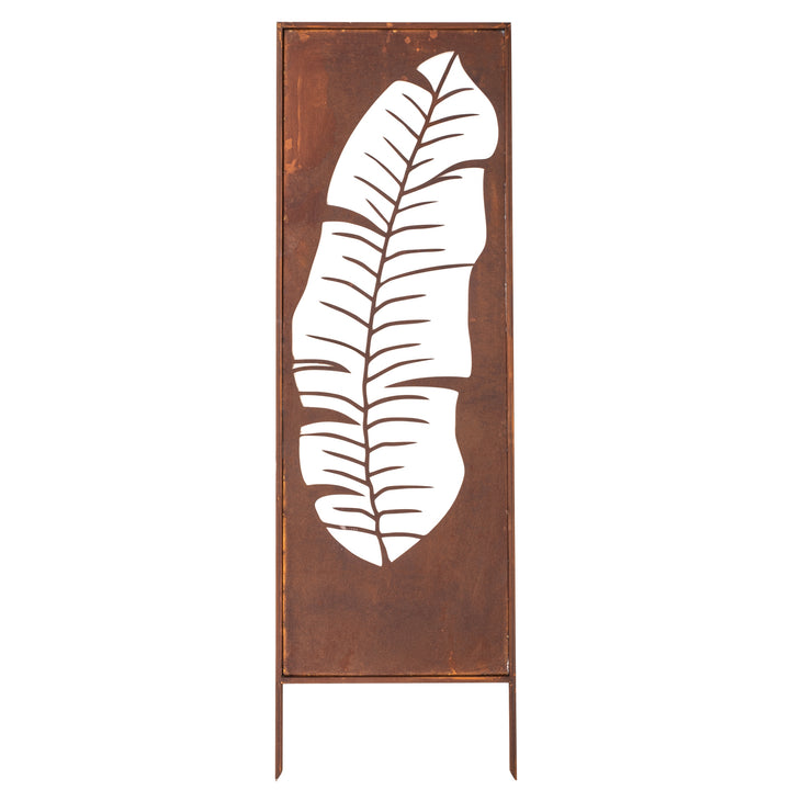 Sichtschutz Gartenpaneel Metall – Motiv Durchbrochenes Muster, 160 × 50 cm