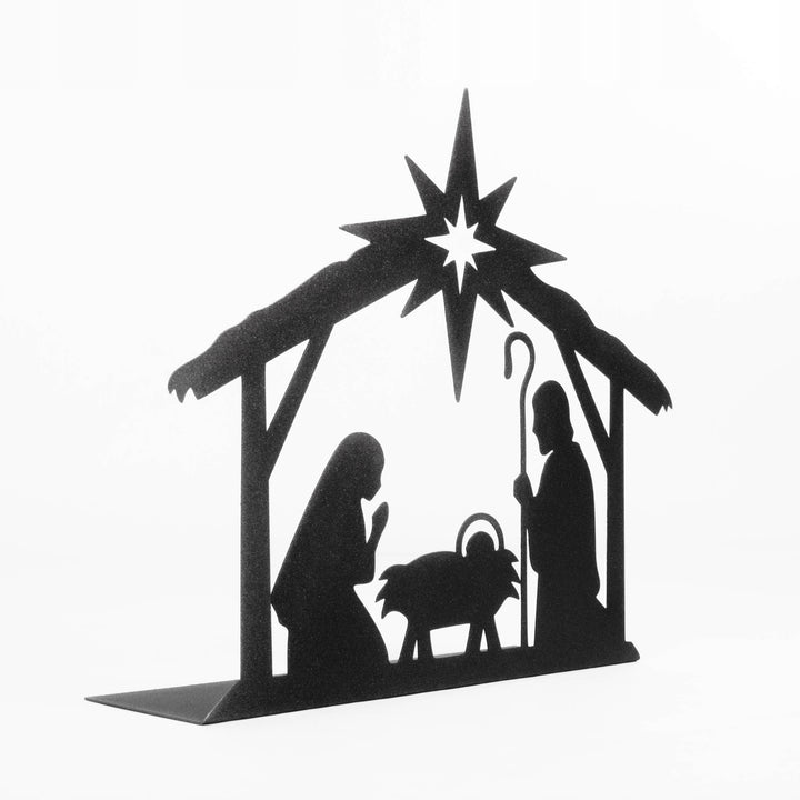 Weihnachtskrippe aus Metall – stilvolle Weihnachtsdekoration