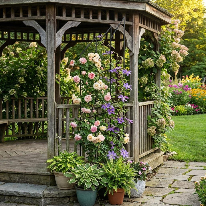 Staudenhalter aus Metall – Blumenhalter und Pflanzenstütze, 200 cm