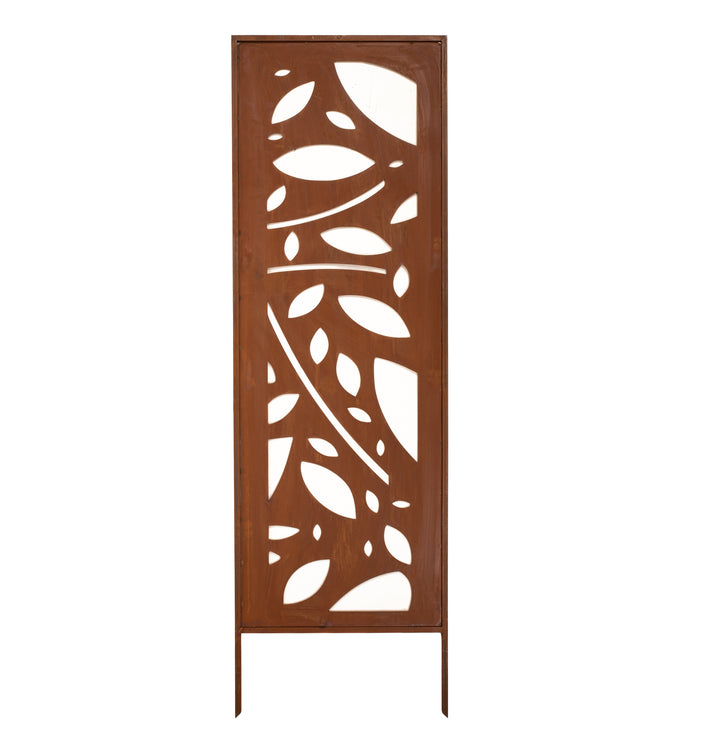 Sichtschutz Gartenpaneel Metall – Rostoptik, 160 cm