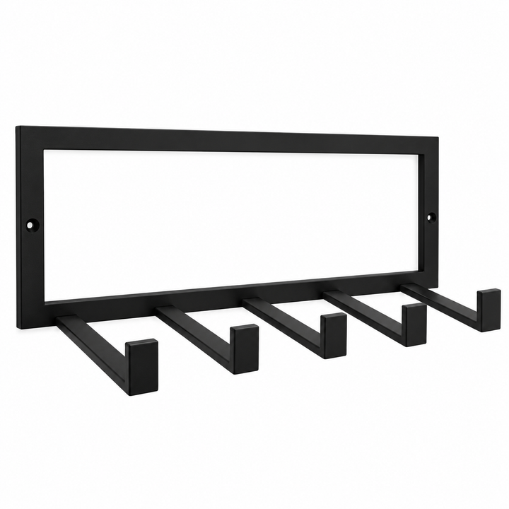 Wandgarderobe aus Metall mit Ablage | Handtuchregal und Garderobenhaken | Verschiedene Farben | Im Loft-Stil | 75 × 30 × 25 cm