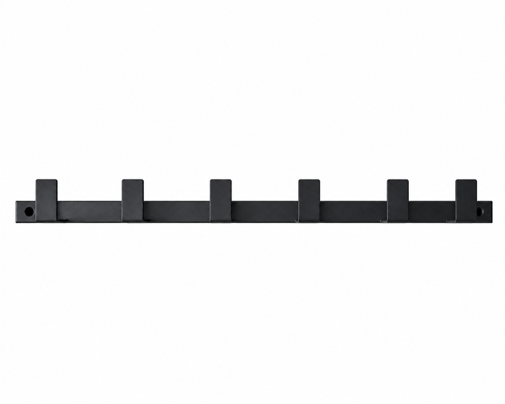 Wandgarderobe aus Metall mit 6 Haken | Verschiedene Farben | Im Loft-Stil | 69 × 5 cm