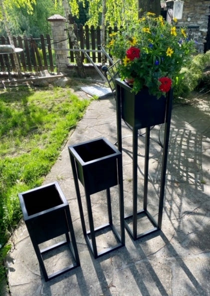 Pflanzständer aus Metall – moderner Blumentopfständer, 70 cm