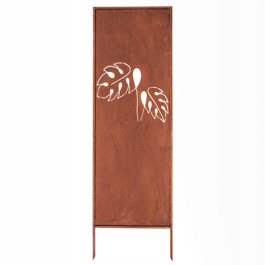 Sichtschutz Gartenpaneel Metall – Motiv Durchbrochenes Muster, 160 × 50 cm