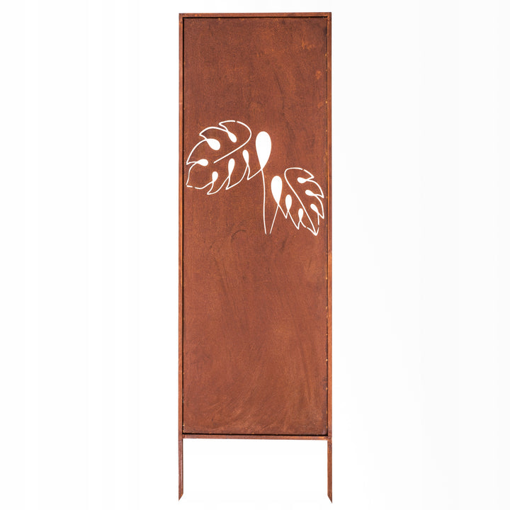 Sichtschutz Gartenpaneel Metall – Motiv Durchbrochenes Muster, 160 × 50 cm