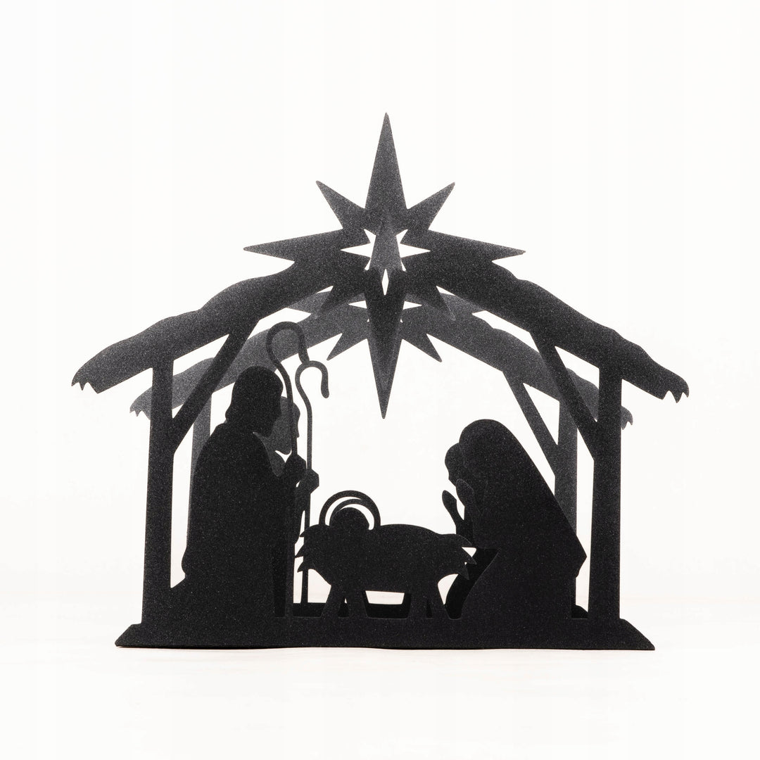 Weihnachtskrippe aus Metall – stilvolle Weihnachtsdekoration