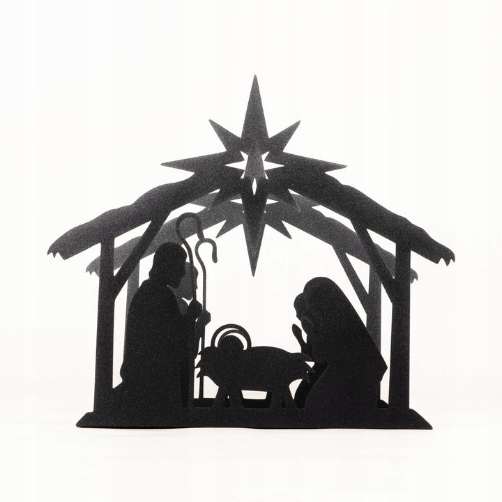 Weihnachtskrippe aus Metall – stilvolle Weihnachtsdekoration