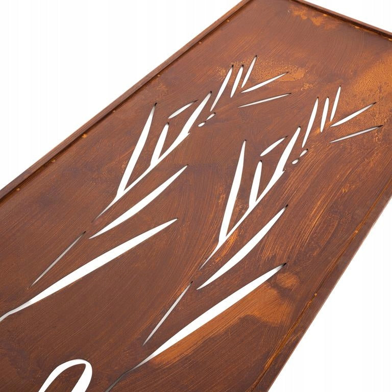 Sichtschutz Gartenpaneel Metall – Motiv Durchbrochenes Muster, 160 × 50 cm