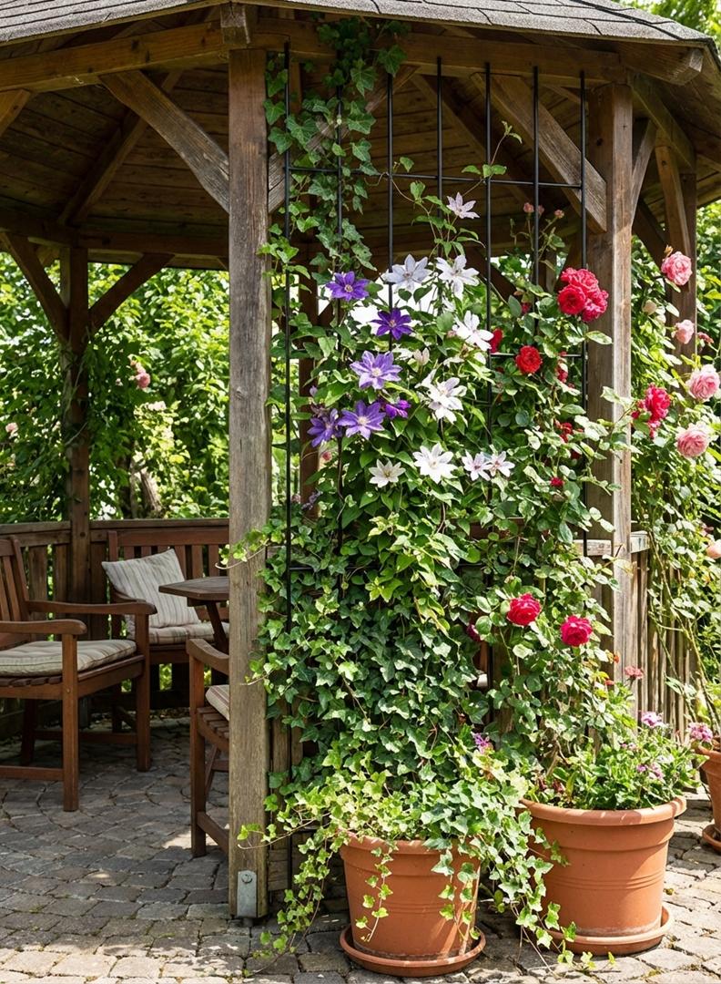 Staudenhalter aus Metall – Blumenhalter und Pflanzenstütze, 150 cm