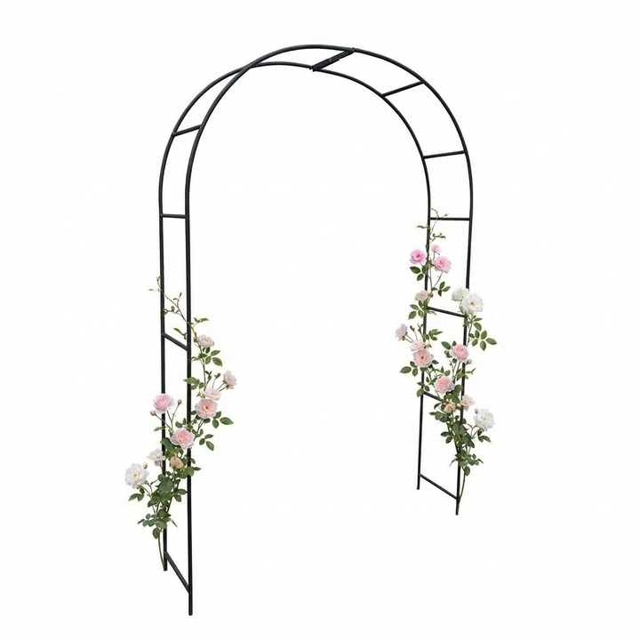 Rosenbogen Pergola aus Metall – Rankhilfe für Garten, 220 cm