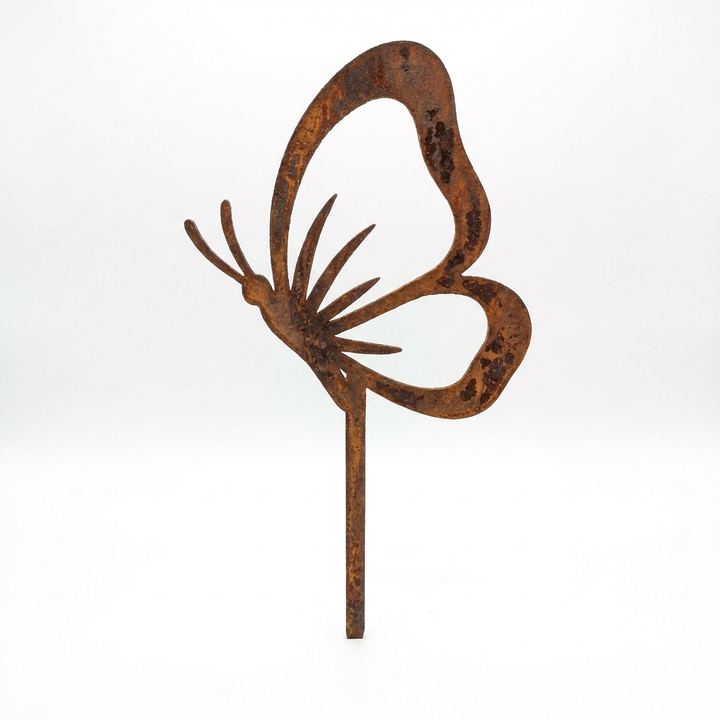 Gartenstecker Schmetterling aus Metall, 17 cm