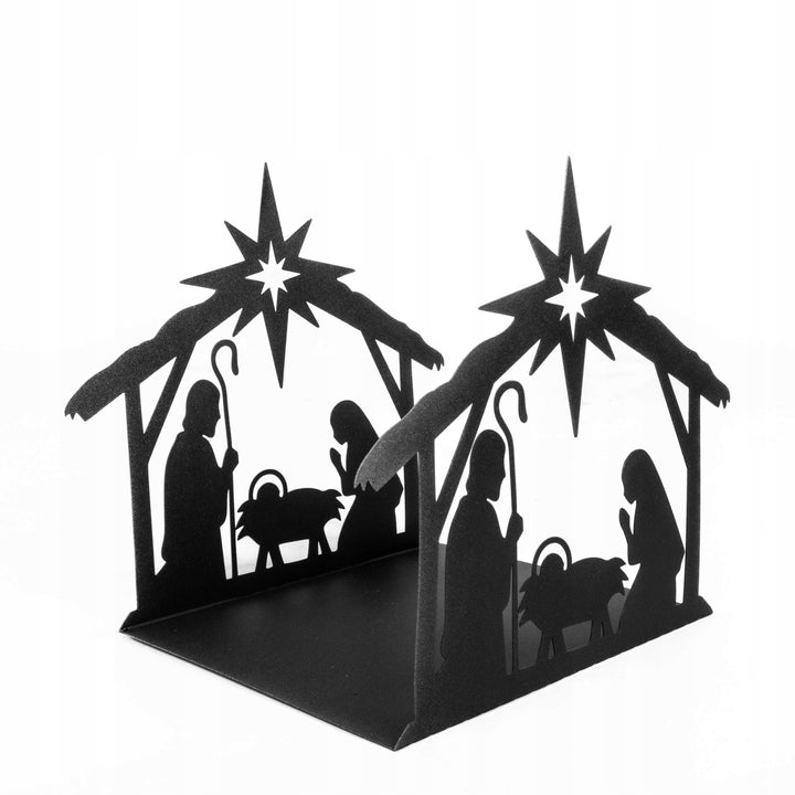 Weihnachtskrippe aus Metall – stilvolle Weihnachtsdekoration