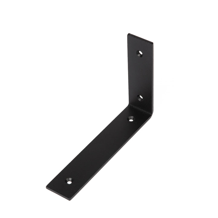Regalhalterung Schwarz – Metall Regalträger für Wandregale, 19 × 13 cm