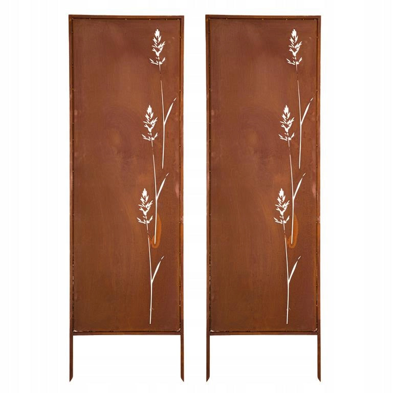 Sichtschutz Gartenpaneel Metall – Motiv Durchbrochenes Muster, 160 × 50 cm
