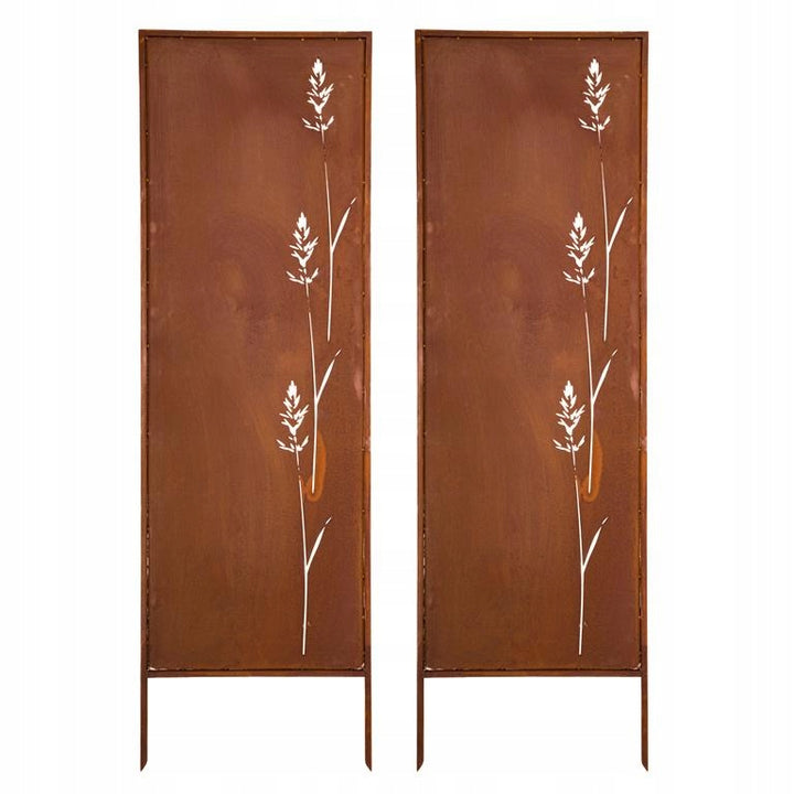 Sichtschutz Gartenpaneel Metall – Motiv Durchbrochenes Muster, 160 × 50 cm