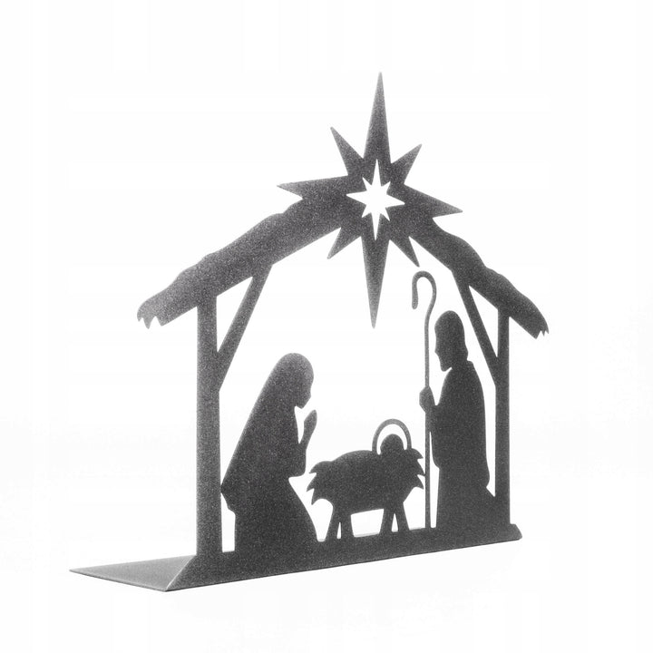 Weihnachtskrippe aus Metall – stilvolle Weihnachtsdekoration