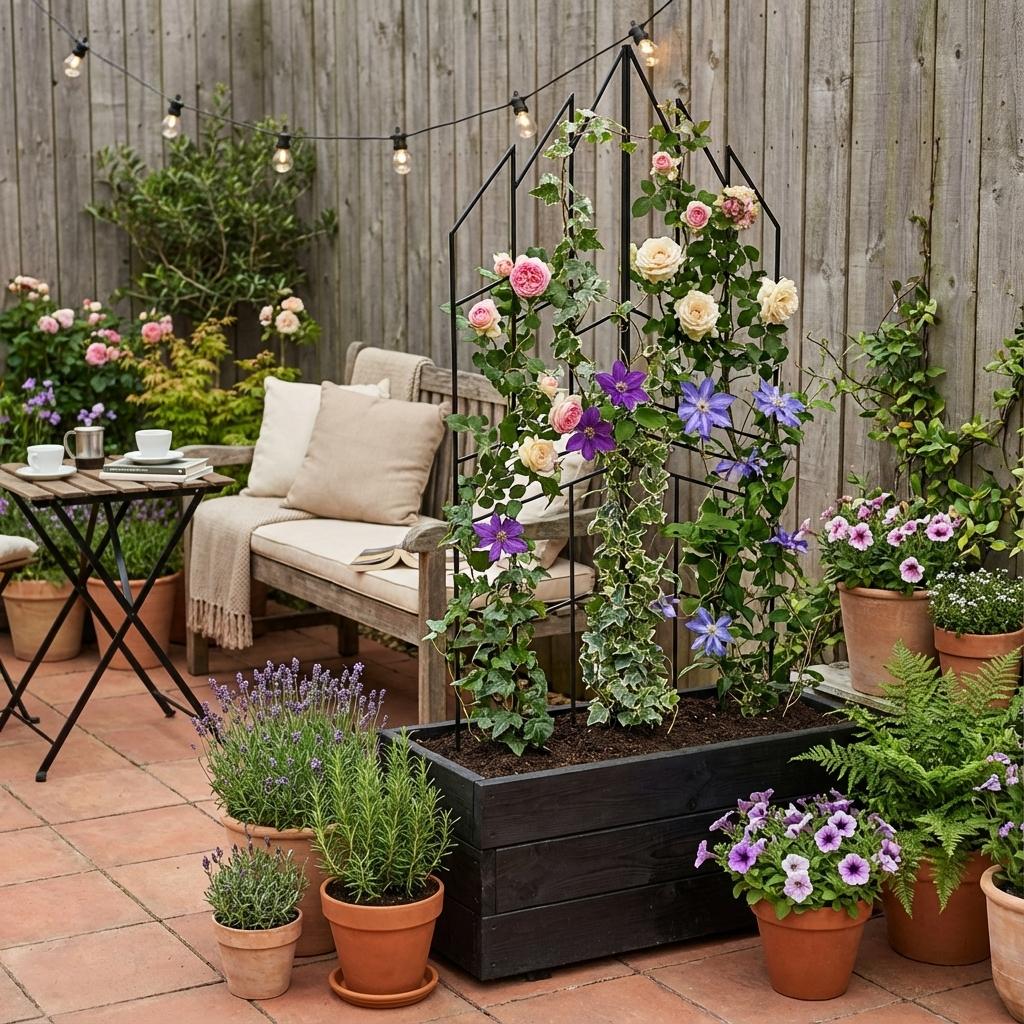 Staudenhalter aus Metall – Blumenhalter und Pflanzenstütze, 200 cm