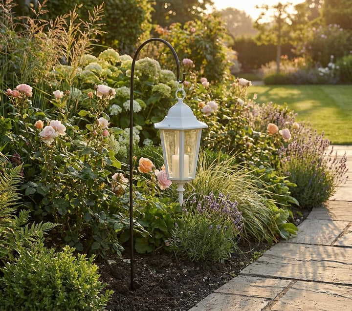 Hirtenhaken aus Metall – Gartenhaken für Laternen & Deko, 120 cm