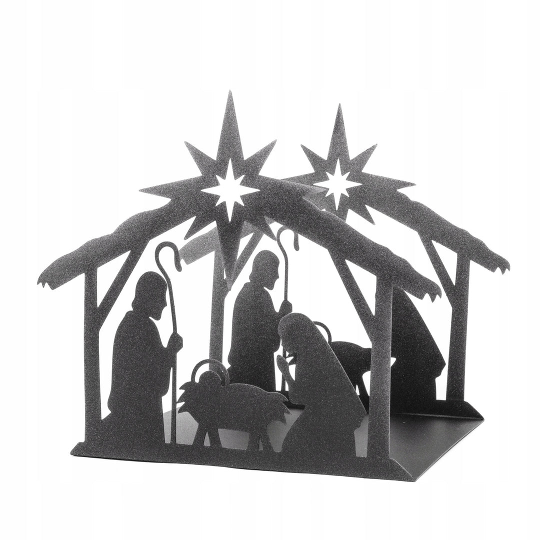 Weihnachtskrippe aus Metall – stilvolle Weihnachtsdekoration