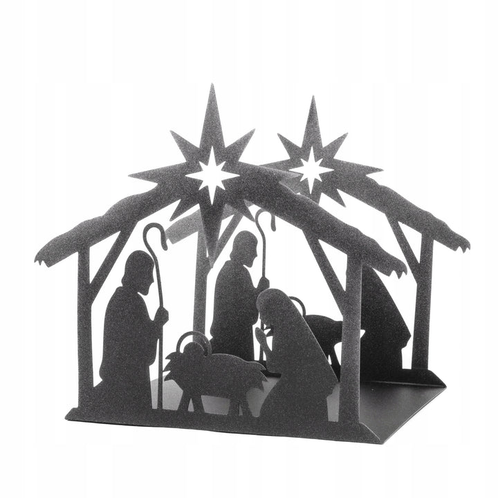 Weihnachtskrippe aus Metall – stilvolle Weihnachtsdekoration
