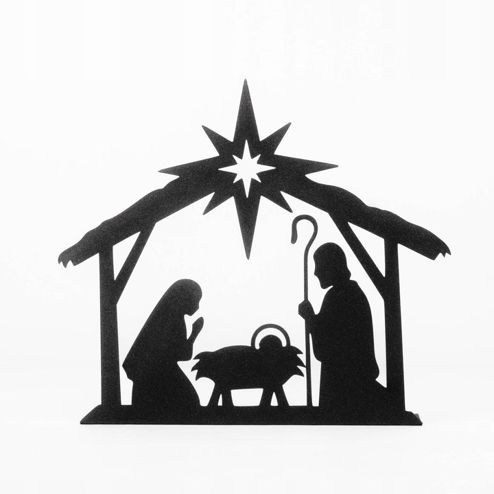 Weihnachtskrippe aus Metall – stilvolle Weihnachtsdekoration